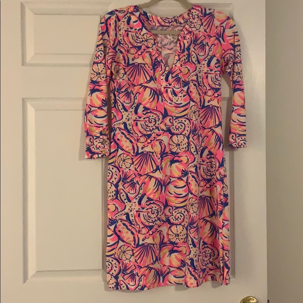 NWOT Lilly Pulitzer 3/4 sleeve pima cotton dress